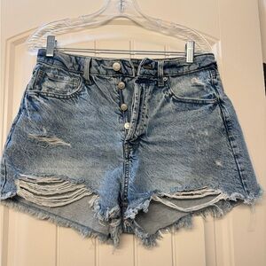 Wild Fable Light Blue Distressed Jean Shorts
